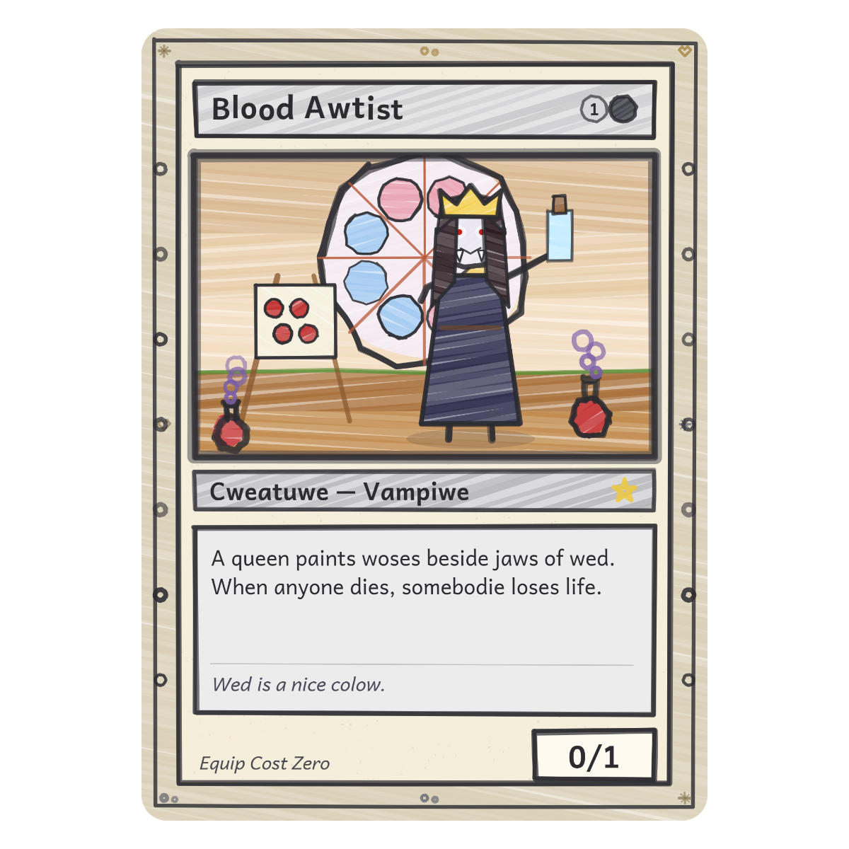 Blood Awtist design