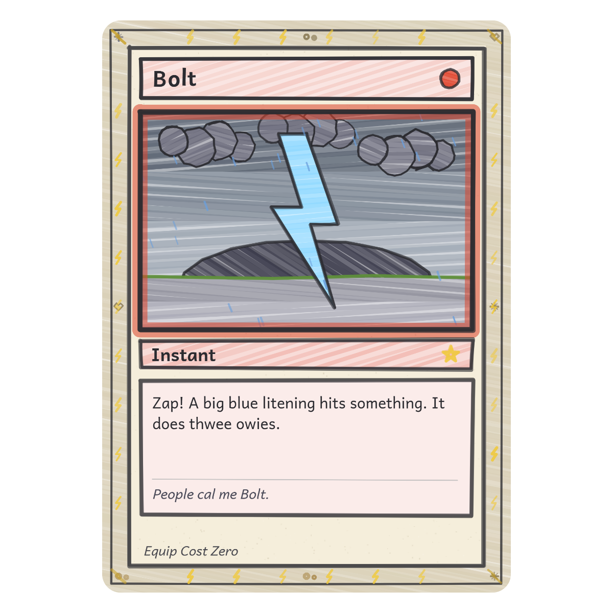 Bolt design