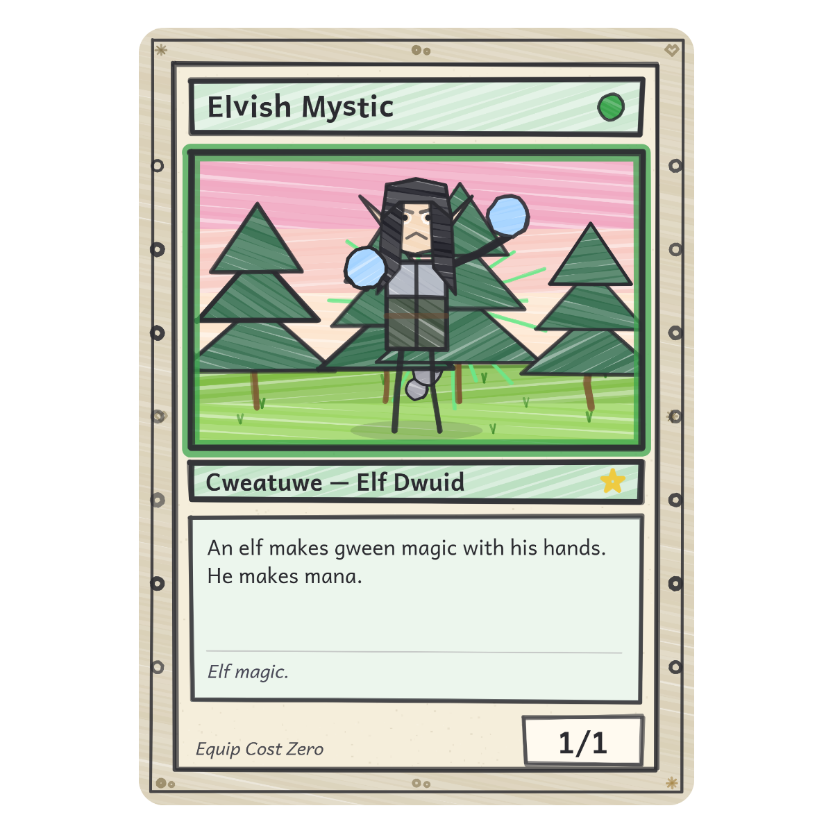 Elvish Mystic design