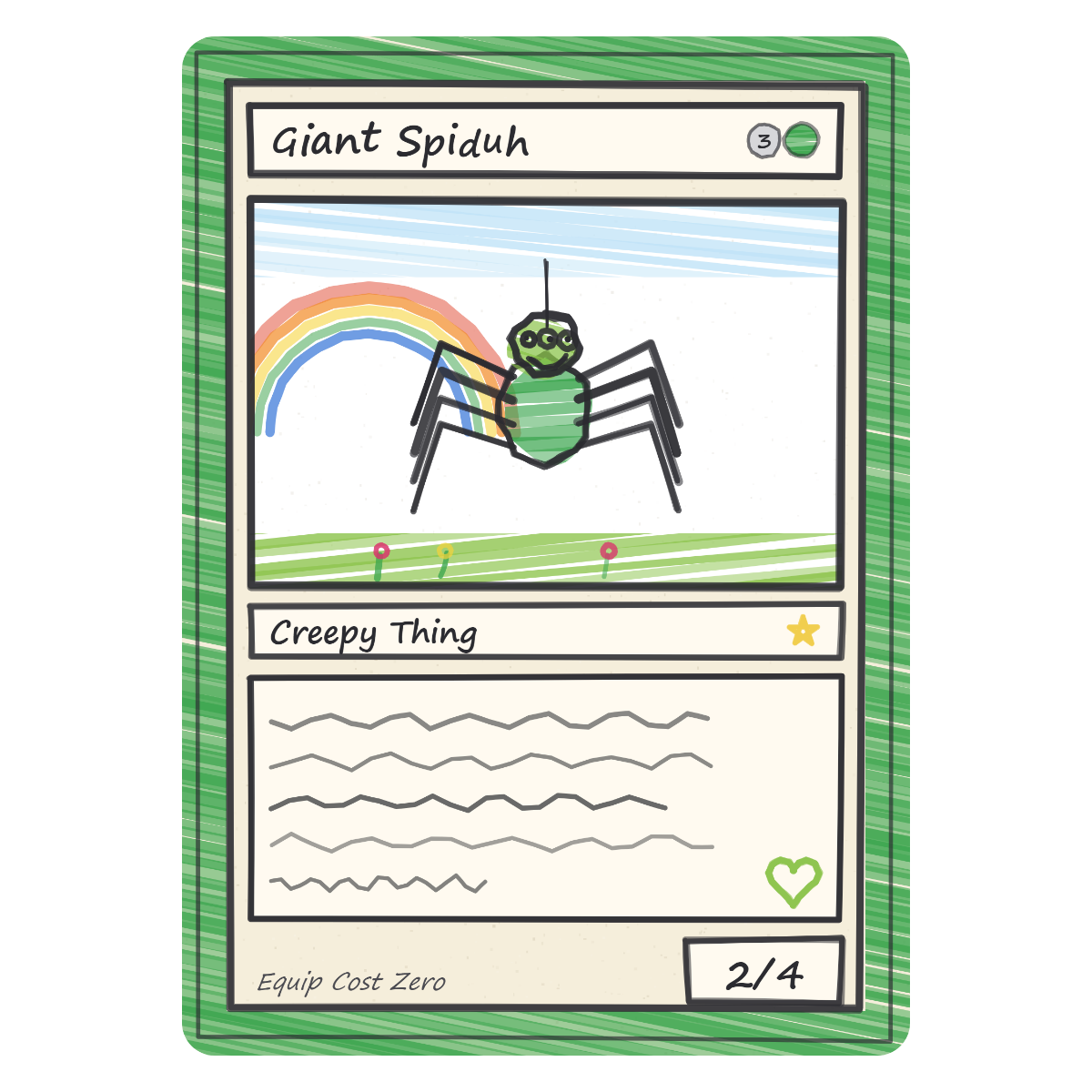 Giant Spiduh design