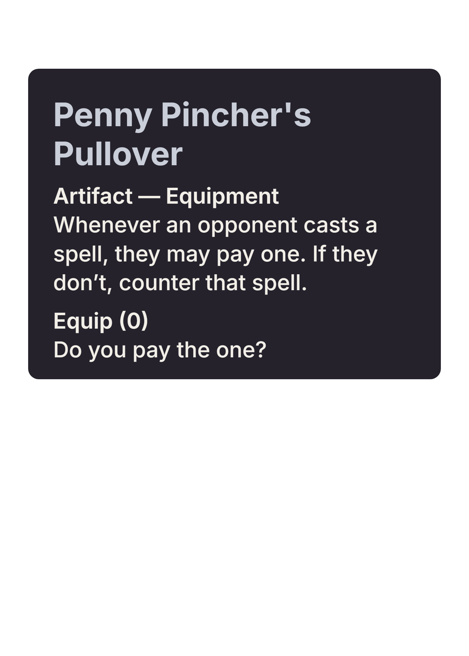 Penny Pincher's Pullover design
