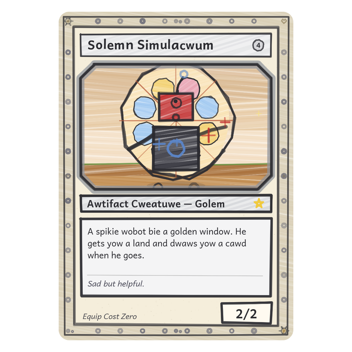 Solemn Simulacwum design