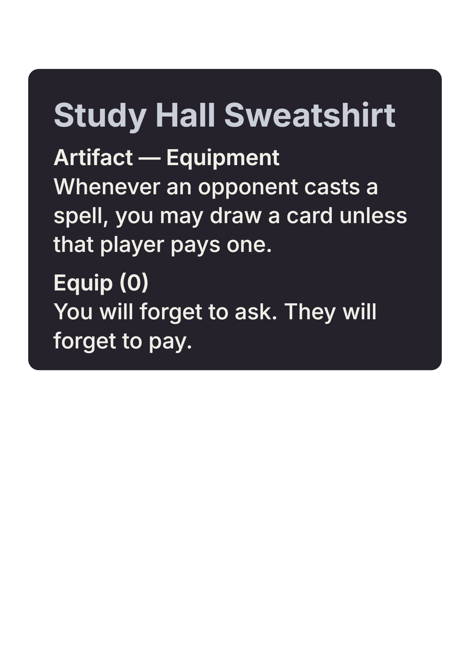 Study Hall Sweatshirt design
